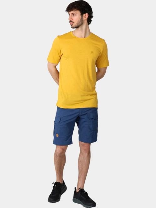 tricou pentru sport, cu maneci scurte pt. barbati Fjallraven Abisko Wool SS M galben 5