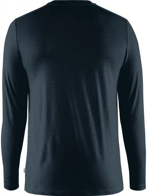 tricou cu maneci lungi pt. barbati Fjallraven Abisko Wool LS M albastru inchis 6