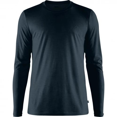 tricou cu maneci lungi pt. barbati Fjallraven Abisko Wool LS M albastru inchis 4