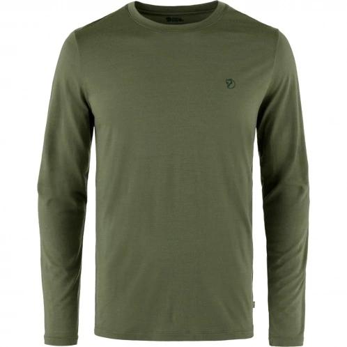 tricou cu maneci lungi pt. barbati Fjallraven Abisko Wool LS M verde 2