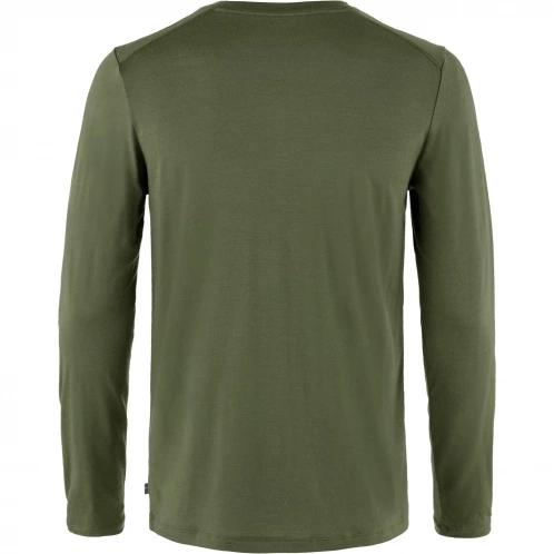 tricou cu maneci lungi pt. barbati Fjallraven Abisko Wool LS M verde 3