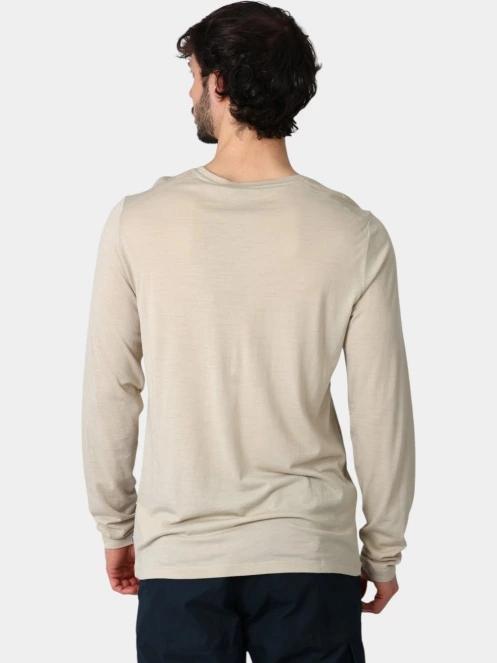 tricou cu maneci lungi, pentru sport pt. barbati Fjallraven Abisko Wool LS M nisip 4