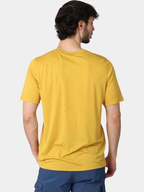tricou pentru sport, cu maneci scurte pt. barbati Fjallraven Abisko Day Hike SS M galben 4