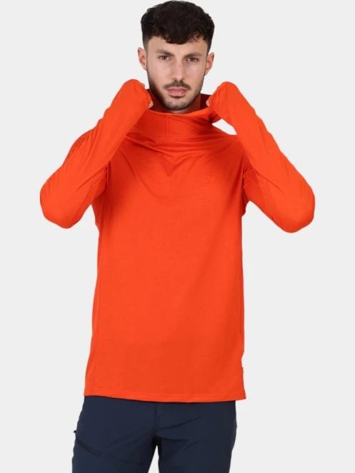 pulover cu gluga pt. barbati Fjallraven Abisko Sun-hoodie M portocaliu 6