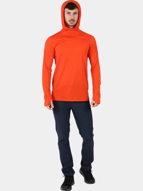pulover cu gluga pt. barbati Fjallraven Abisko Sun-hoodie M portocaliu 7