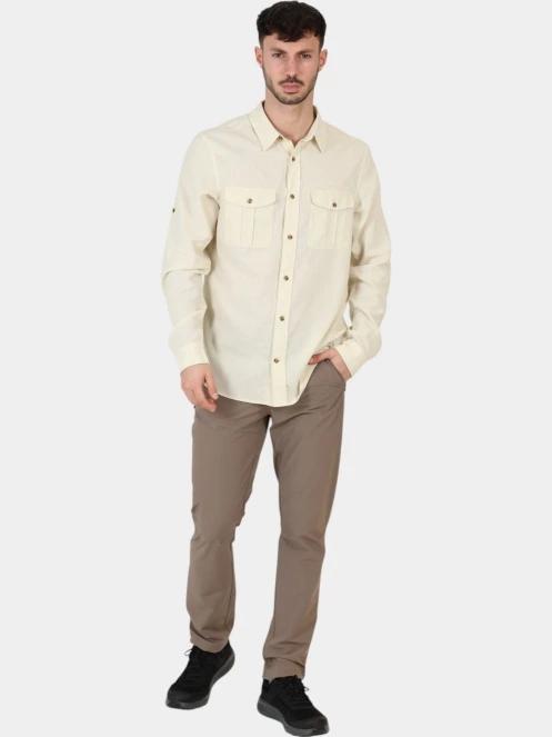 camasa cu maneci lungi pt. barbati Fjallraven Övik Travel Shirt LS M alb 3
