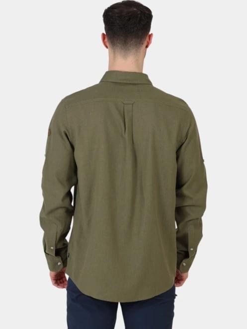 camasa cu maneci lungi pt. barbati Fjallraven Övik Travel Shirt LS M verde 4