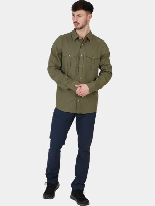 camasa cu maneci lungi pt. barbati Fjallraven Övik Travel Shirt LS M verde 6