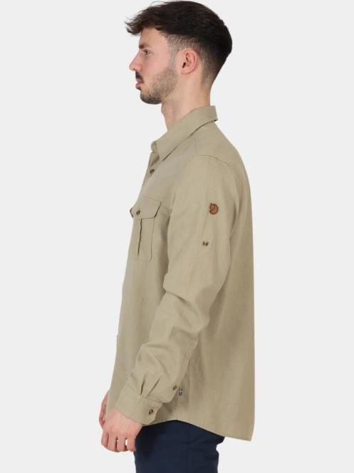 camasa cu maneci lungi pt. barbati Fjallraven Övik Travel Shirt LS M nisip 3