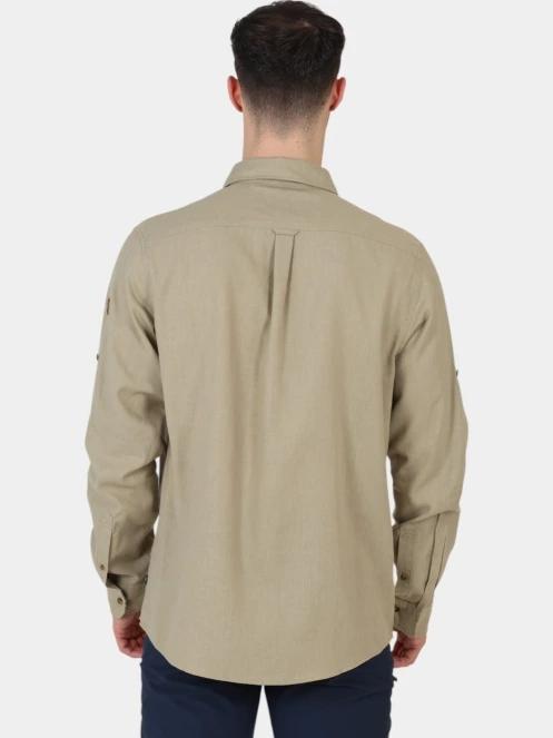 camasa cu maneci lungi pt. barbati Fjallraven Övik Travel Shirt LS M nisip 4