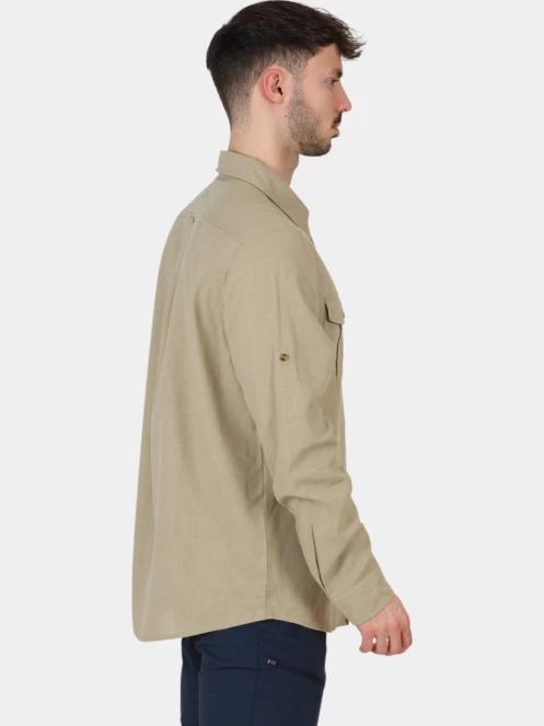 camasa cu maneci lungi pt. barbati Fjallraven Övik Travel Shirt LS M nisip 5