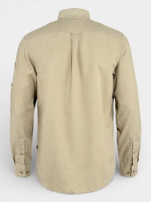 camasa cu maneci lungi pt. barbati Fjallraven Övik Travel Shirt LS M nisip 8