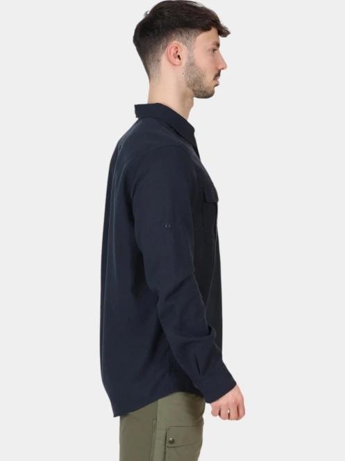 camasa cu maneci lungi pt. barbati Fjallraven Övik Travel Shirt LS M albastru inchis 5