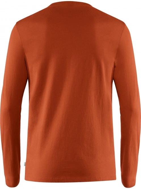 tricou cu maneci lungi pt. barbati Fjallraven Forever Nature Badge LS M portocaliu 3