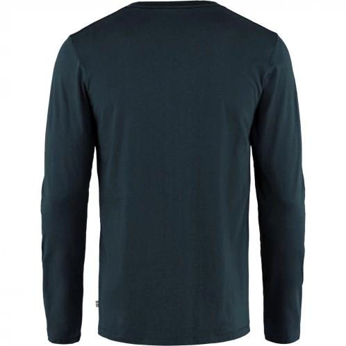 tricou cu maneci lungi pt. barbati Fjallraven Forever Nature Badge LS M albastru inchis 3