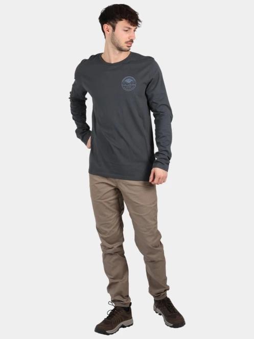 tricou cu maneci lungi pt. barbati Fjallraven Forever Nature Badge LS M albastru inchis 5