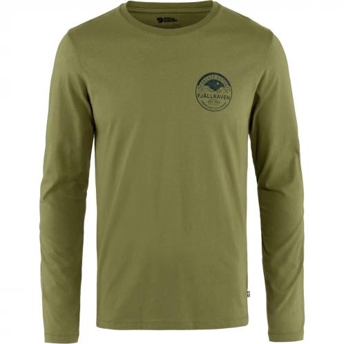 tricou cu maneci lungi pt. barbati Fjallraven Forever Nature Badge LS M verde 2