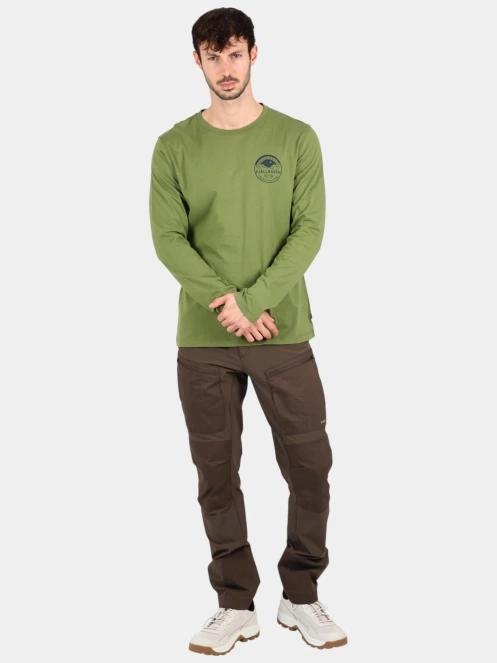tricou cu maneci lungi pt. barbati Fjallraven Forever Nature Badge LS M verde 5