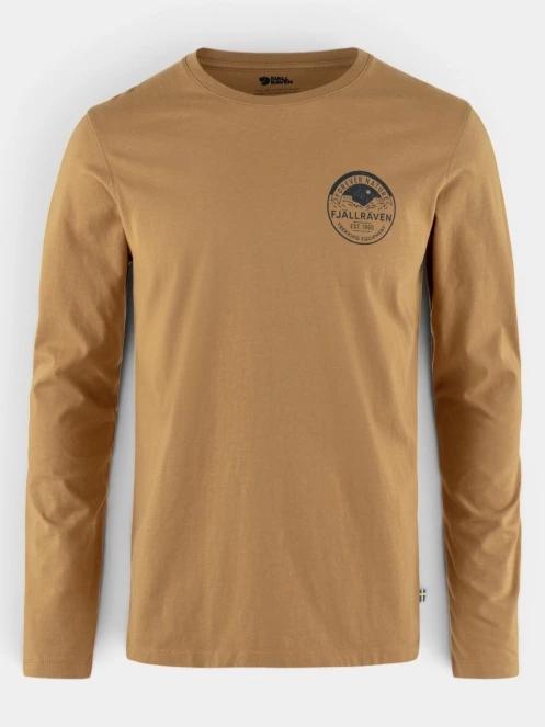 tricou cu maneci lungi pt. barbati Fjallraven Forever Nature Badge LS M maro 6