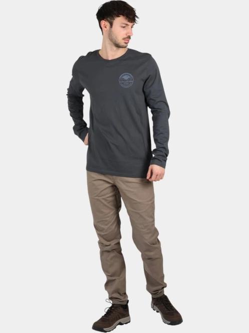 tricou cu maneci lungi pt. barbati Fjallraven Forever Nature Badge LS M albastru inchis 5