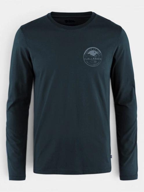 tricou cu maneci lungi pt. barbati Fjallraven Forever Nature Badge LS M albastru inchis 6