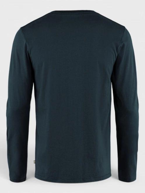 tricou cu maneci lungi pt. barbati Fjallraven Forever Nature Badge LS M albastru inchis 7