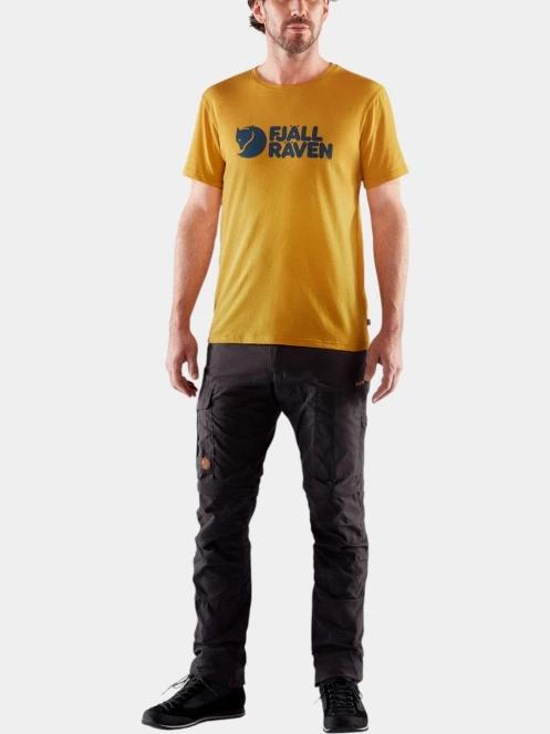 tricou cu maneci scurte pt. barbati Fjallraven Fjällräven Logo T-shirt M galben 4