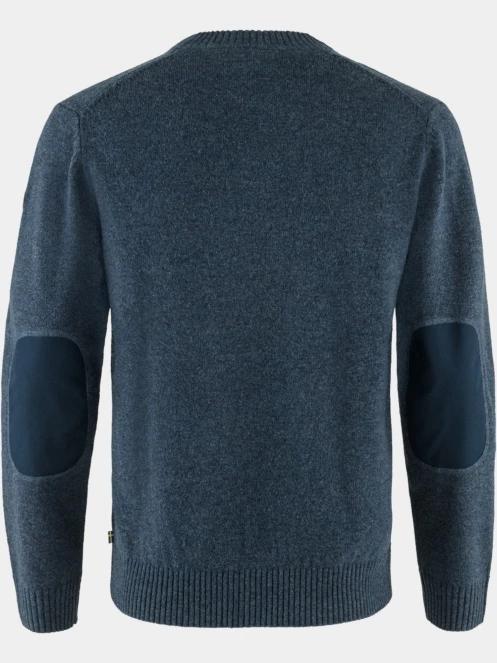 pulover tricotat pt. barbati Fjallraven Övik Round-neck Sweater M albastru inchis 3