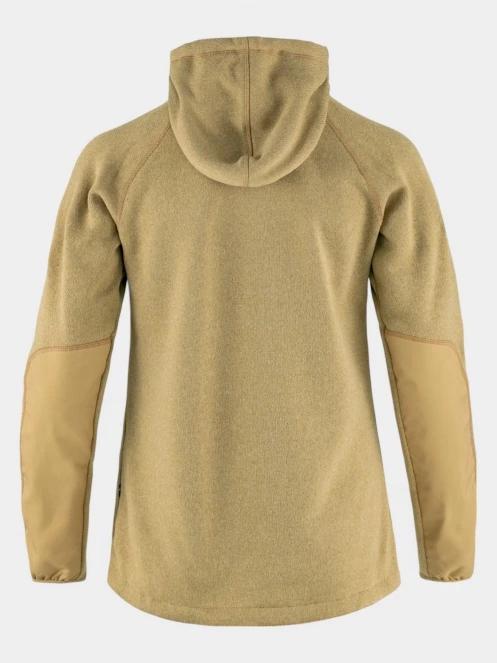 pulover cu gluga pt. femei Fjallraven Övik Fleece Hoodie W nisip 3