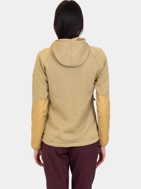 pulover cu gluga pt. femei Fjallraven Övik Fleece Hoodie W nisip 4