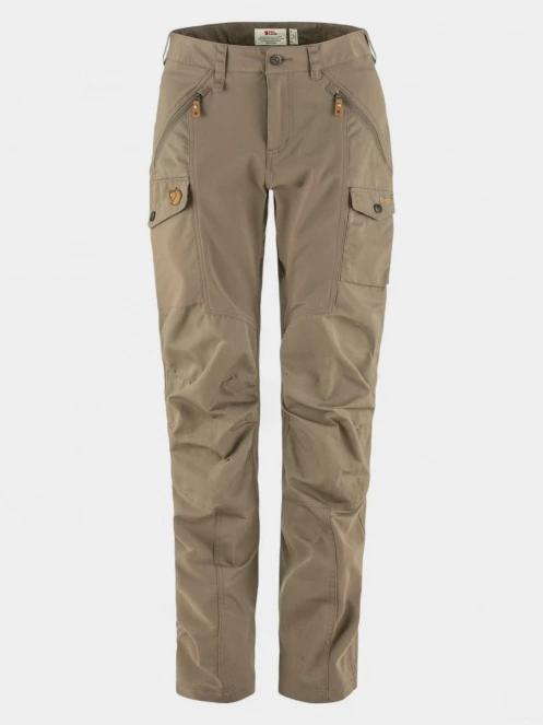 pantaloni de drumetie pt. femei Fjallraven Nikka Trousers Curved W maro 2