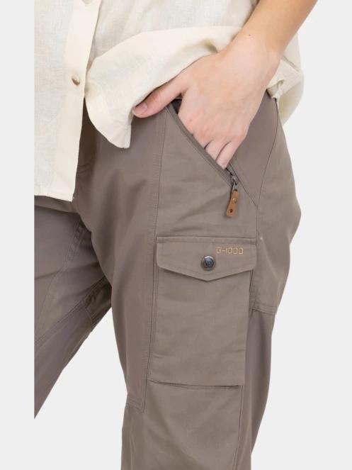 pantaloni de drumetie pt. femei Fjallraven Nikka Trousers Curved W maro 5