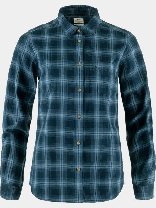camasa cu maneci lungi pt. femei Fjallraven Övik Flannel Shirt W albastru 2