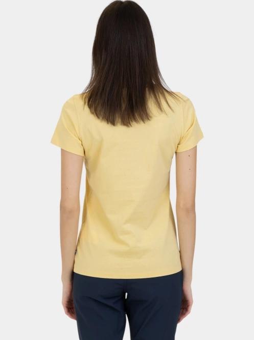 tricou cu maneci scurte pt. femei Fjallraven Arctic Fox T-shirt W galben 4