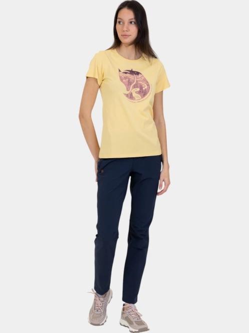 tricou cu maneci scurte pt. femei Fjallraven Arctic Fox T-shirt W galben 5
