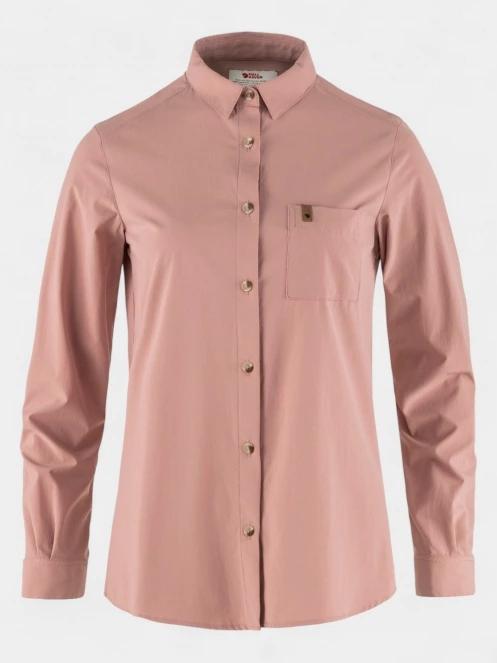 camasa cu maneci lungi pt. femei Fjallraven Övik Lite Shirt LS W roz 2