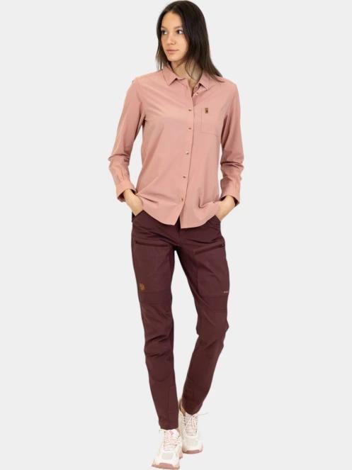 camasa cu maneci lungi pt. femei Fjallraven Övik Lite Shirt LS W roz 5
