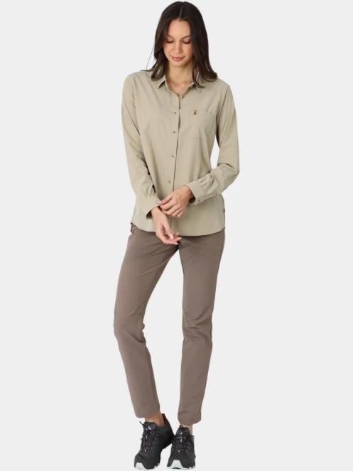 camasa cu maneci lungi pt. femei Fjallraven Övik Lite Shirt LS W nisip 5
