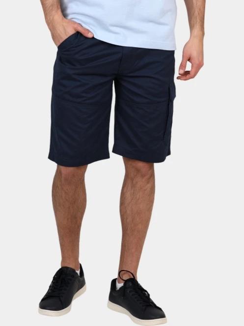 pantaloni scurti cu buzunare laterale pt. barbati TBS Fuppaber albastru inchis 2