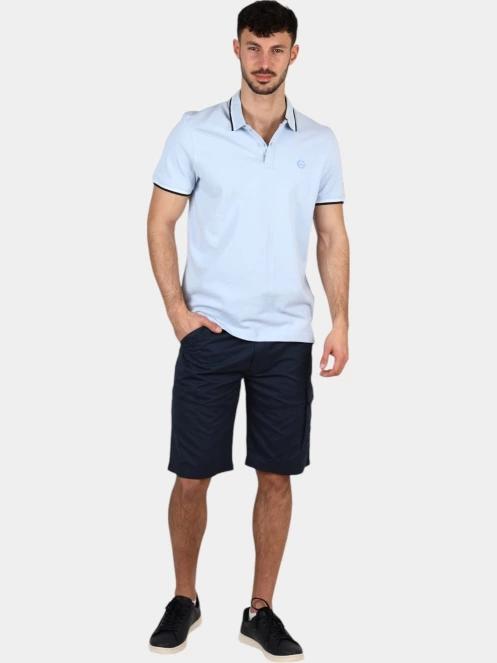 pantaloni scurti cu buzunare laterale pt. barbati TBS Fuppaber albastru inchis 6