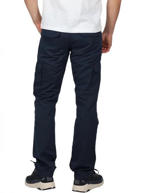 pantaloni de strada cu buzunare laterale pt. barbati TBS Fuppacot albastru inchis 4