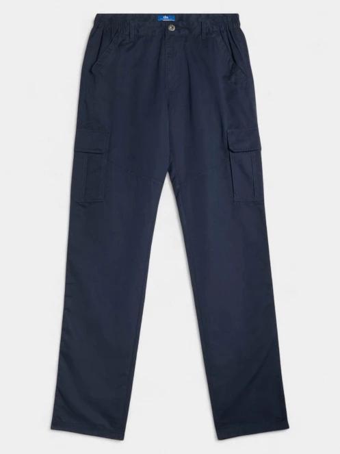 pantaloni cargo pt. barbati TBS Fuppacot albastru inchis 4