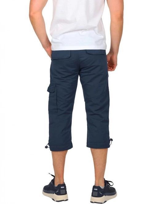 pantaloni trei sferturi pt. barbati TBS Fuppacou albastru inchis 4
