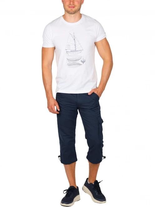 pantaloni trei sferturi pt. barbati TBS Fuppacou albastru inchis 5
