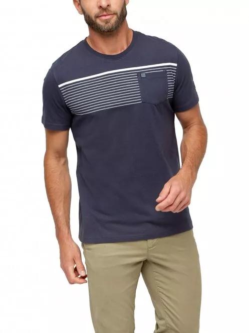 tricou cu maneci scurte pt. barbati TBS Garentee albastru inchis 2