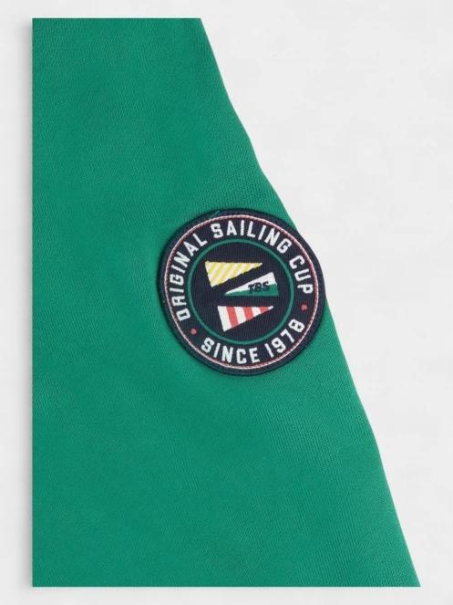 pulover cu gluga pt. barbati TBS Gianizip verde 6