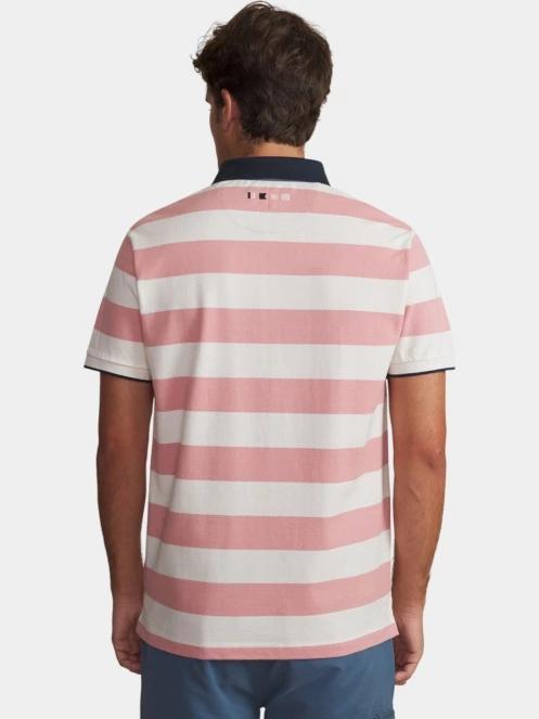 tricou cu guler pt. barbati TBS Govanpol roz 3