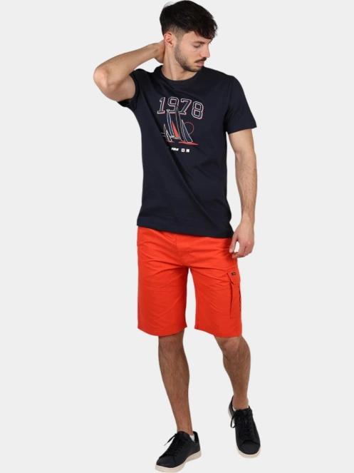 tricou cu maneci scurte pt. barbati TBS Hervetee albastru inchis 6