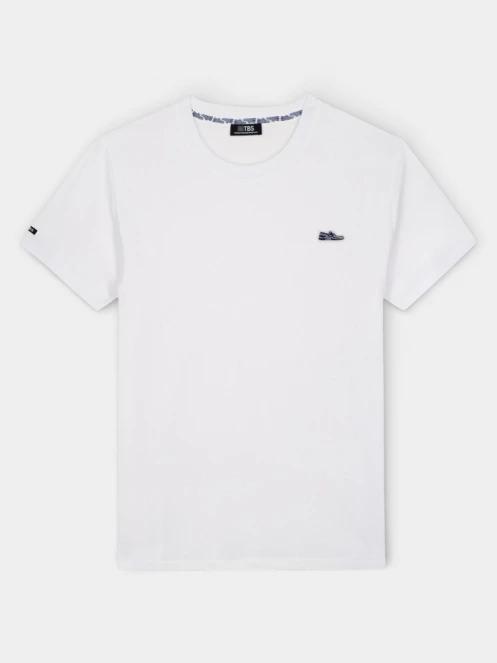 tricou cu maneci scurte pt. barbati TBS Iconetee alb 2