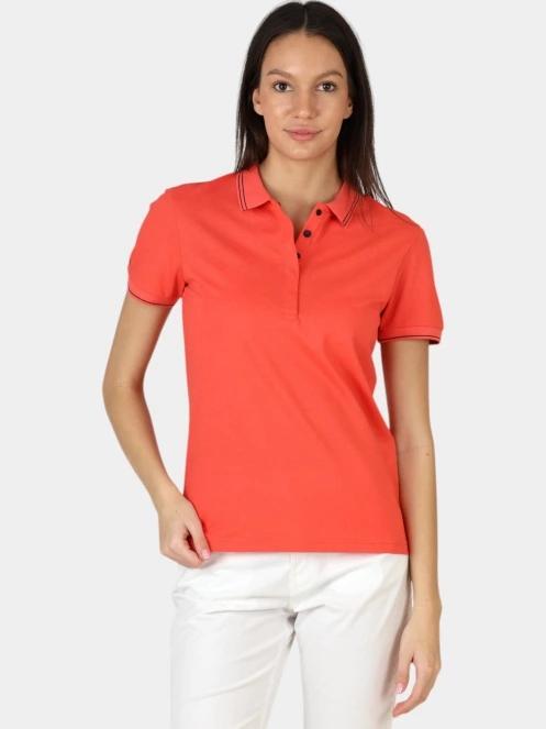 tricou cu guler pt. femei TBS Irrispol portocaliu 2